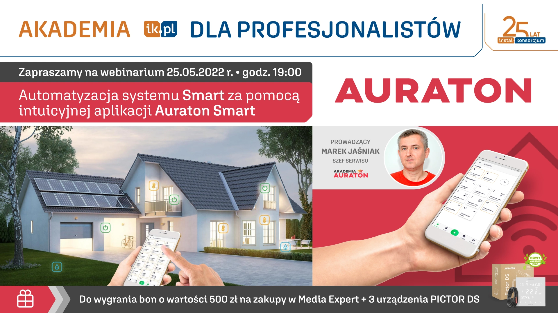  Automatyzacja systemu Smart za pomocą intuicyjnej aplikacji Auraton Smart     