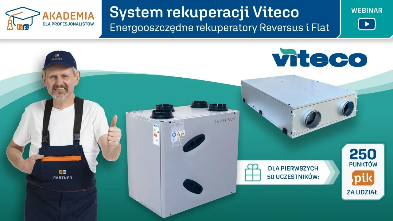   System rekuperacji Viteco - energooszczędne rekuperatory Reversus i Flat     