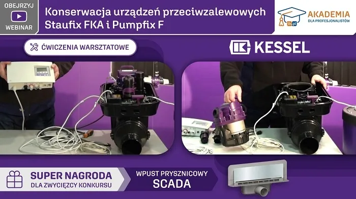  Konserwacja urządzeń przeciwzalewowych Staufix FKA i Pumpfix F   