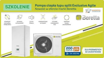 WEBINAR - Pompa ciepła typu split Exclusive Agile - Nowość od marki Beretta 