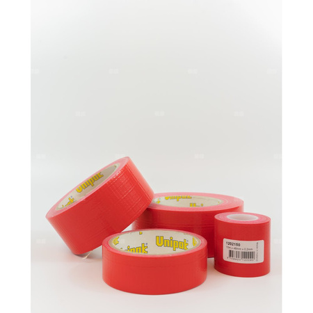 Taśma tekstylna (szpula) UNIPAK DUCT 10000 mm x 50 mm x 0.2 mm, kolor czerwony do uszczelniania