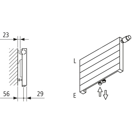 Grzejnik płytowy typ 11 KERMI V-HHV QN2908(R), bez osłony wym. 420 x 4400 mm, kolor biały, moc 2908 W