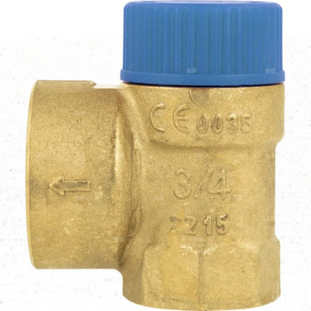 Zawór bezpieczeństwa AFRISO MSW sprężynowy mosiądz 10 bar GW x GW 3/4'' x 1''
