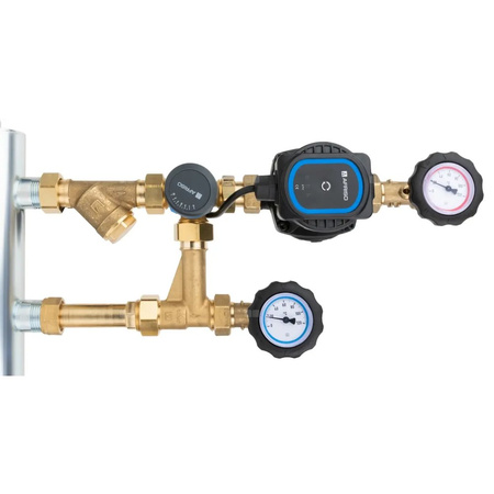 Grupa pompowa AFRISO BPS 966 AP GZ x GW 1'' x 3/4'', z zaworem mieszającym, z pompą obiegową AFRISO APH 160 15-7/130 mm