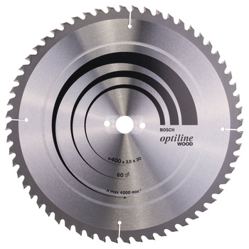 Tarcza pilarska Optiline Wood PIŁA TARCZ.-T OPTI 400X3.5X30Z60