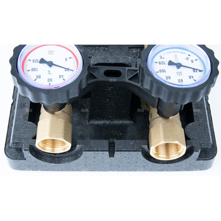 Grupa pompowa AFRISO PrimoTherm K 180-1 DN 25 WP GZ x GW 1 1/2'' x 1'', z izolacją, z pompą obiegową Wilo Para SC 25/6