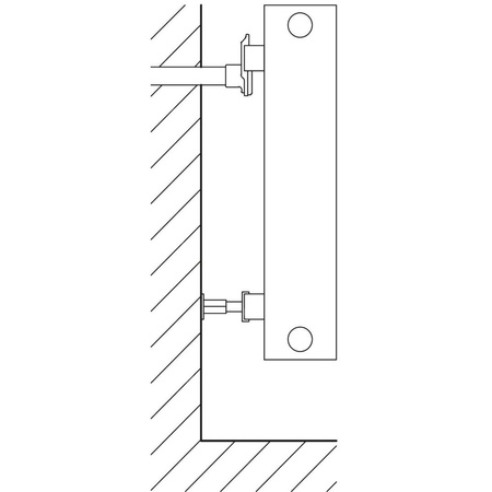 Ściana grzewcza Kermi Heizwand HHN Typ20 BH420x72x1000mm QN744, weiß, 6bar, m. Abd, AB 12