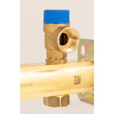 Zespół przyłączeniowy AFRISO BSB 3/4'' GW x szybkozłącze, max. 6 bar + wskaźnik ciśnienia