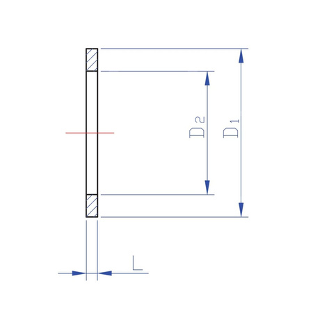 Uszczelnienie RUMET płaskie 30 x 22 x 2 EPDM70