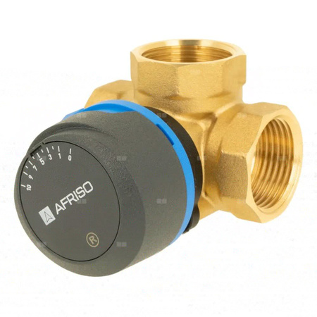 Zawór obrotowy trójdrogowy AFRISO ARV 384 Vario ProClick, mieszający, Siłownik elektryczny ARM 343, DN 25