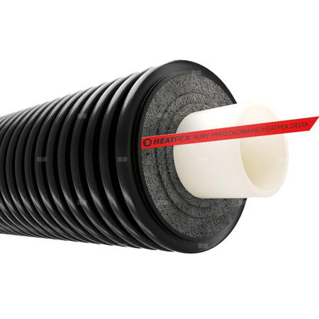 Rura preizolowana HEATPEX DELTA HEAT UNO PRO 1 x pex-a 32 / 110 mm, izolacja pe