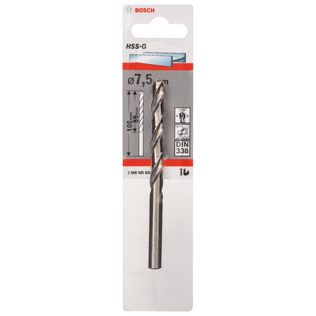 WIERTŁO STAND. HSS-G 135 '7,5/69MM