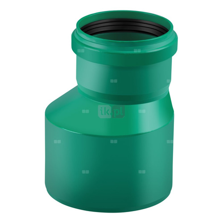 Złącze MAGNAPLAST KG 2000 KGR redukcja, PP-md (zielony), DN 250 x DN 200 (ww x wz), do kanalizacji