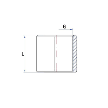 Mufa RUMET mosiądz 2'' x 2'' (GW), 50 mm