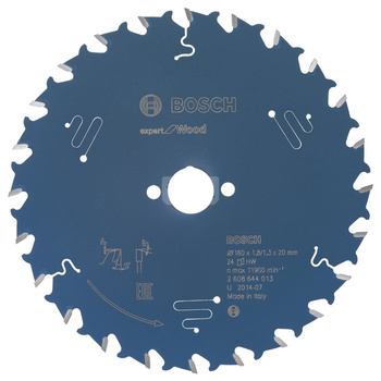 Tarcza pilarska Expert for Wood KSB EXPERT FOR WOOD 160X20X1,8 24T