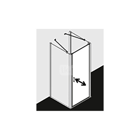 Kermi Drzwi wahadł. CADA XS 1WR 0700x 2000 660-710 SWS ESG Clean