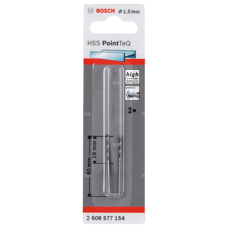 WIERT. HSS POINTTEQ 1.5MM 2PC