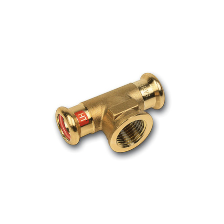 Trójnik SANHA Press Solar Cu 22 mm x 1/2'' x 22 mm (zw x GW x zw)