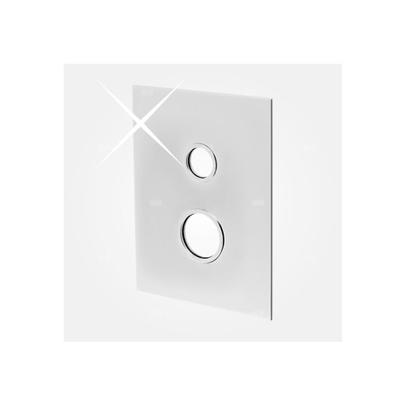 Bateria podtynkowa FERRO ALGEO SQUARE 2-funkcyjna, kolor chrom