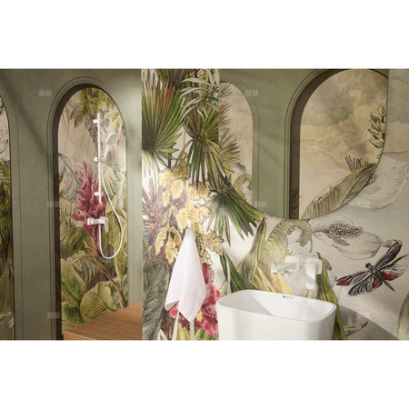 Natrysk przesuwny Malaga, kompletny, white