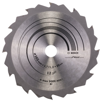Tarcza pilarska Speedline Wood CIRCULAR SAW BLADE 165X1.7X20X12T