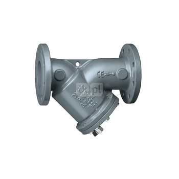 Filtr skośny Dn 150 do instalacji grzewczych. Przyłącza kołnierzowe.