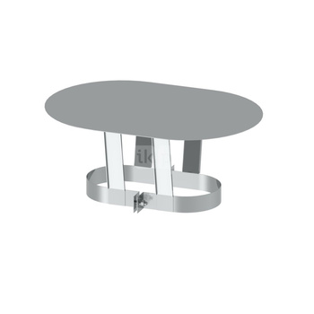 Parasol JEREMIAS OV/FU0828 stal nierdzewna fi 130/220 mm