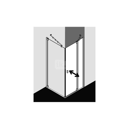 Kermi Drzwi wah. Raya 1NL 1230x 2000 1180-1210 SIMG SR Opaco Clean