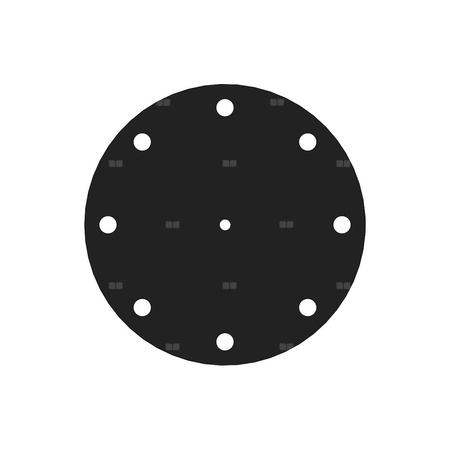 Uszczelka flanszy fi 180 mm z otworem do montażu anody magnezowej