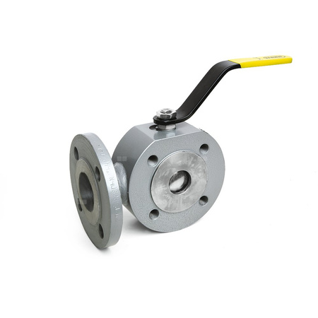 Zawór kulowy trójdrożny EFAR WKHL 16 DN 125 kołnierz x kołnierz x kołnierz