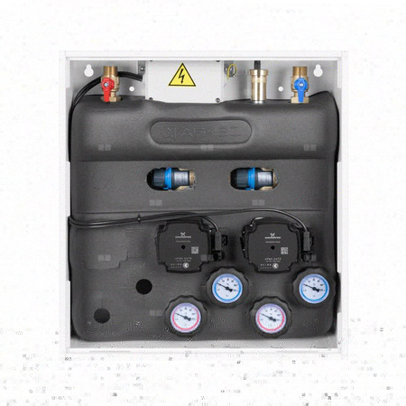 Grupa pompowa AFRISO PrimoBox AZB 211 GZ x GW 3/4'' x 3/4'', z zaworem mieszającym, z zaworem termostatycznym, z izolacją