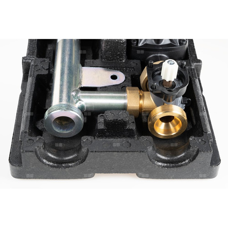 Grupa pompowa AFRISO PrimoTherm K 180-2 DN 25 WP 3-WM GZ x GW 1 1/2'' x 1'', z zaworem mieszającym, z izolacją, z pompą obiegową Wilo Para SC 25/6