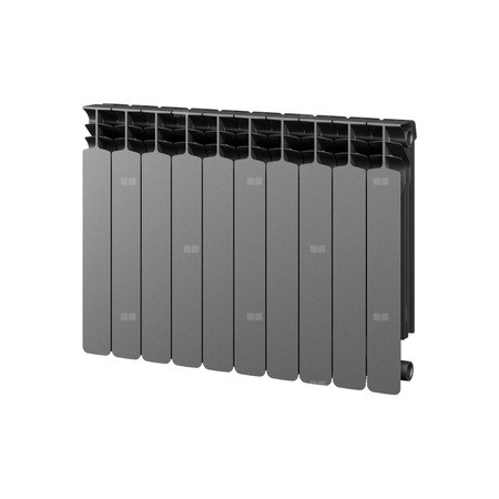 Grzejnik żeberkowy GAVIA 50 PLUS aluminium, podłączenie boczne 575 x 805 mm, kolor grafit, moc 1173.3 W