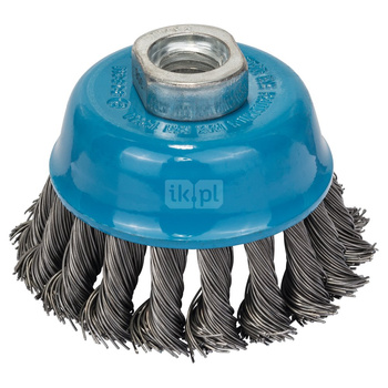 Szczotka garnkowa pleciona 75 mm stalowa