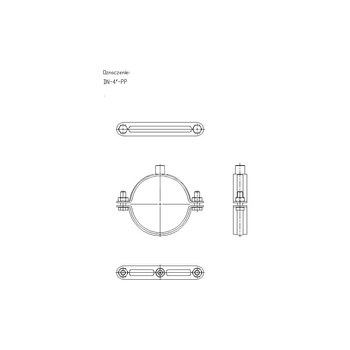 Obejma mocująca tryskaczowa NICZUK DN 107-114 mm 4-PP (ocynk galwaniczny)