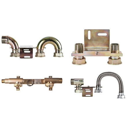 Monozłącze pod gazomierz G4/G6, GZ 1” x GZ 1” - w poziomie