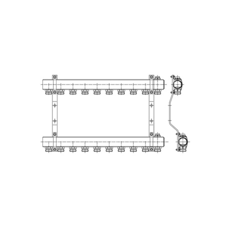 PHA-102 5-obwodowy PN10 Rozdzielacz CuZn