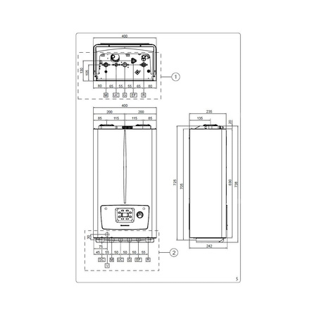 Kocioł gazowy wiszący kondensacyjny dwufunkcyjny VICTRIX OMNIA V2