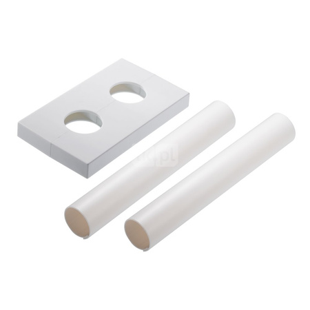 Rozeta i rurka maskująca do zaworów VHX proste/kątowe (biały)