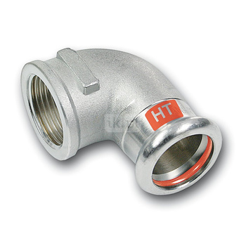 Kolano 90' SANHA Therm Industry, stal (Cynk/nikiel), 28 mm x 1'' (zw x GW)