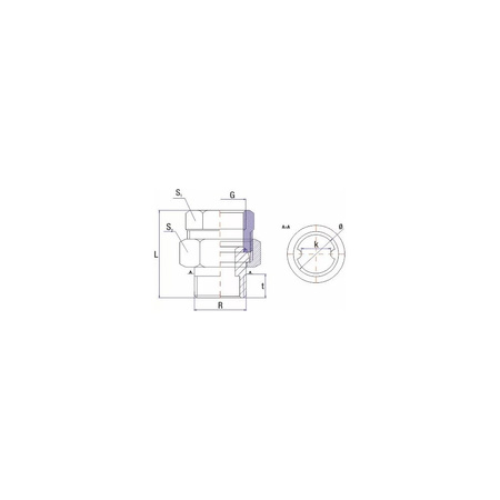 Złączka UNIPAK 0R43410142, 3/4'' (GW x GZ)