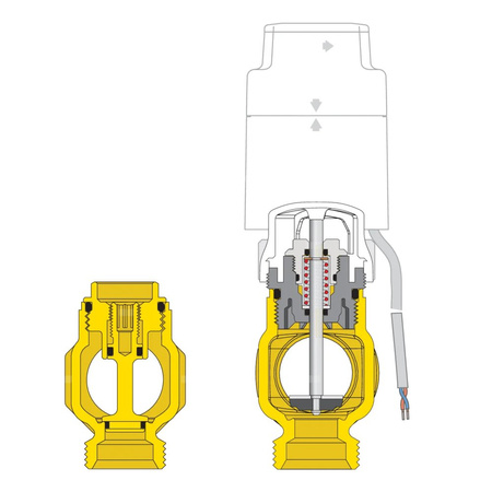 Zespół rozdzielaczy z zaworami odcinającymi i zaworami do regulacji natężenia przepływu O1" X 8 3/4"GZ