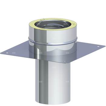 Płyta fundamentowa dla podwyższenia komina fi 130mmmax. wysokość od podstawy 1,5m max. wysokość od podstawy 1,5m