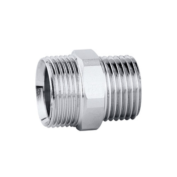 Przyłącze z gwintem zewnętrznym - złączka pierścieniowa. Wykończenie: chrom 3/8" GZ x 23 p.1,5 GZ