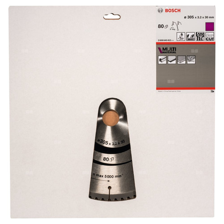 Tarcza pilarska Multi Material PIŁA TARCZ.-T MULTI 305×3.2/2.5×30Z80