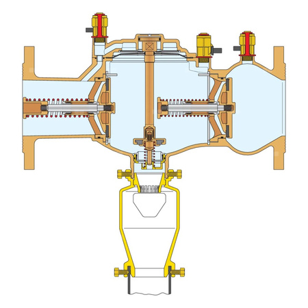 Izolator przepływów zwrotnych ze strefą obniżonego ciśnienia z możliwością nadzoru - połączenia kołnierzowe Typu BA DN 50