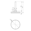 Termometr bimetaliczny AFRISO BiTh fi 100 mm -20…60'C tuleja 100 mm połączenie ax