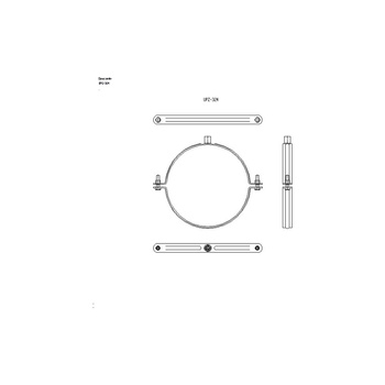Obejma mocująca NICZUK EXPERT 322-332 mm 324BK (ocynk galwaniczny)