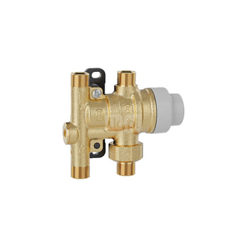 Regulowany termostatyczny zawór mieszający do zastosowania w punkcie poboru