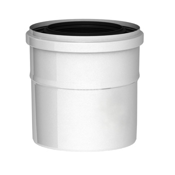 Złączka krócca kotła fi60/100mm biała